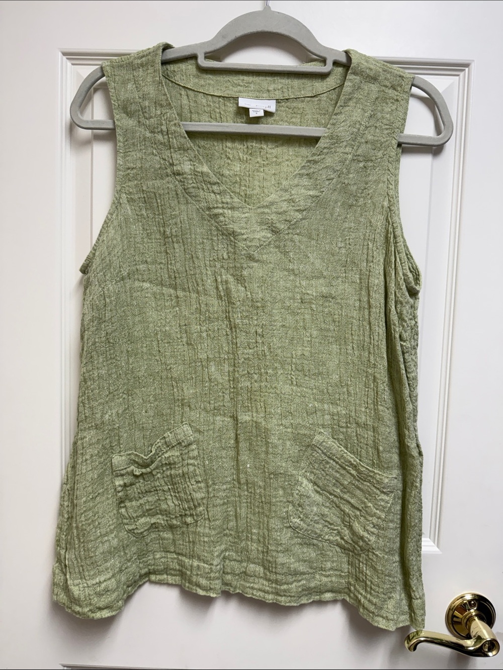 J. Jill Linen Green Top